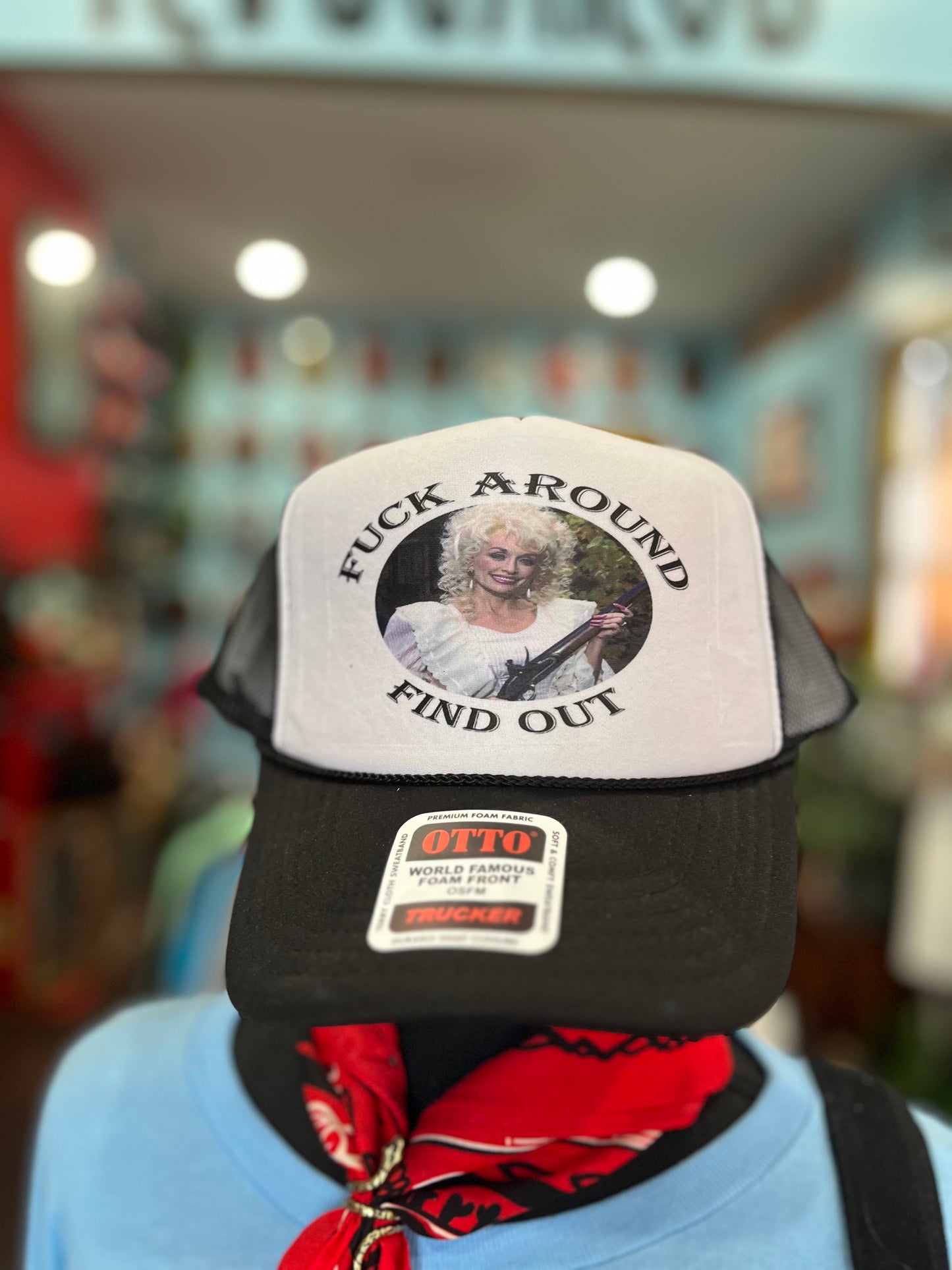 FAFO Shotgun Dolly Trucker Hat