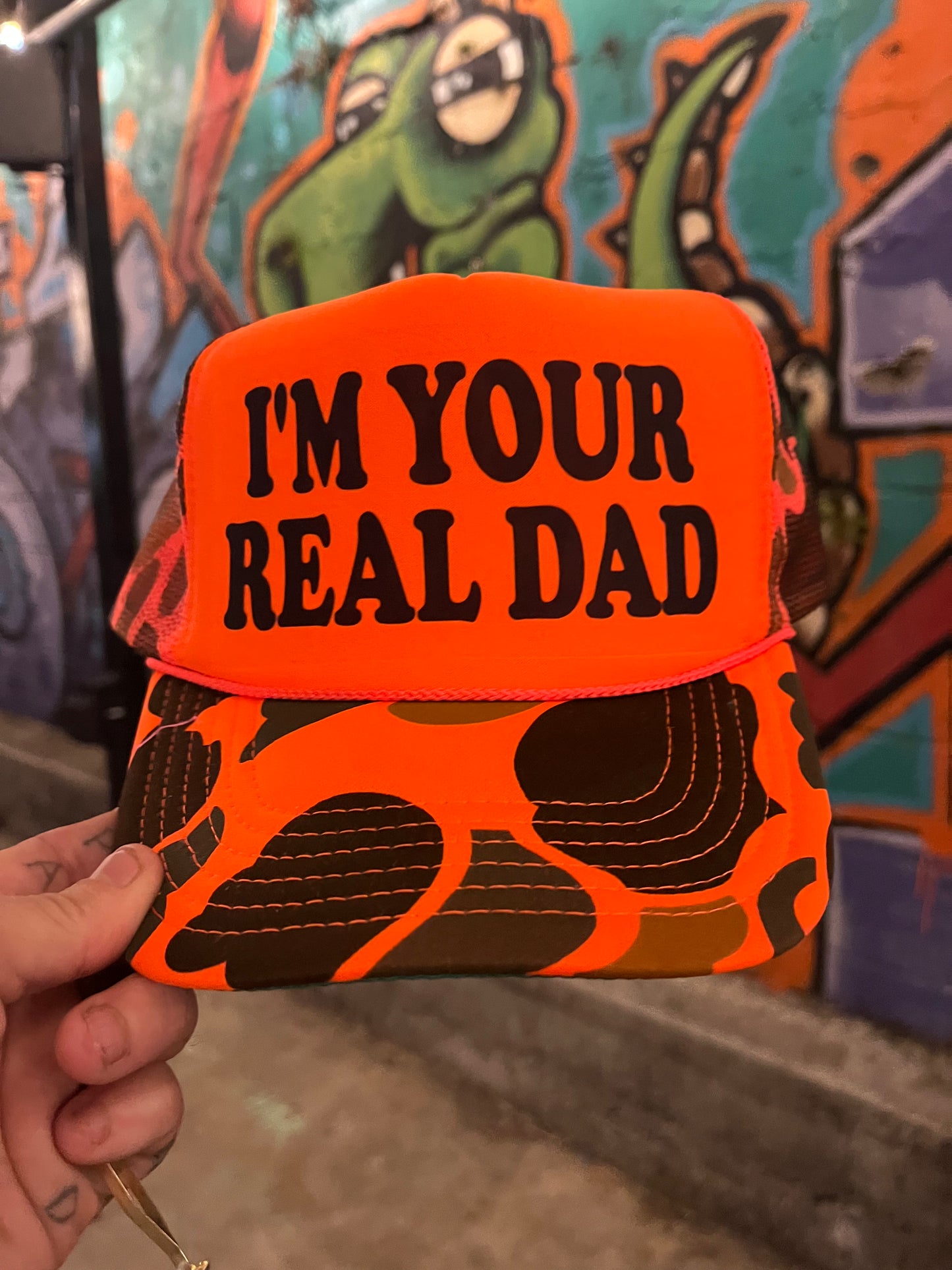 I'M YOUR REAL DAD Trucker Hat