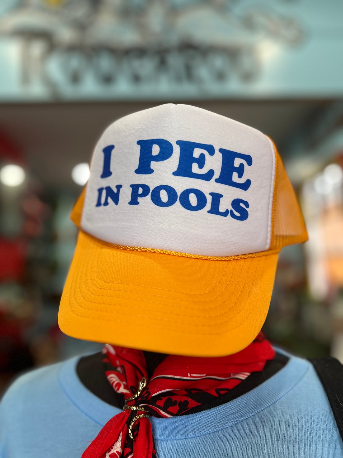 I Pee In Pools Trucker Hat