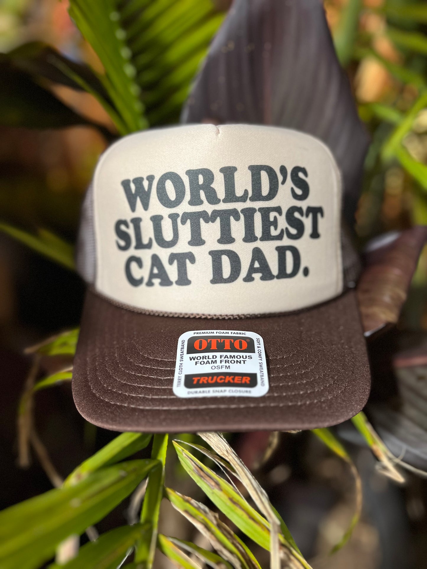 Worlds Sluttiest Cat Dad Trucker Hat