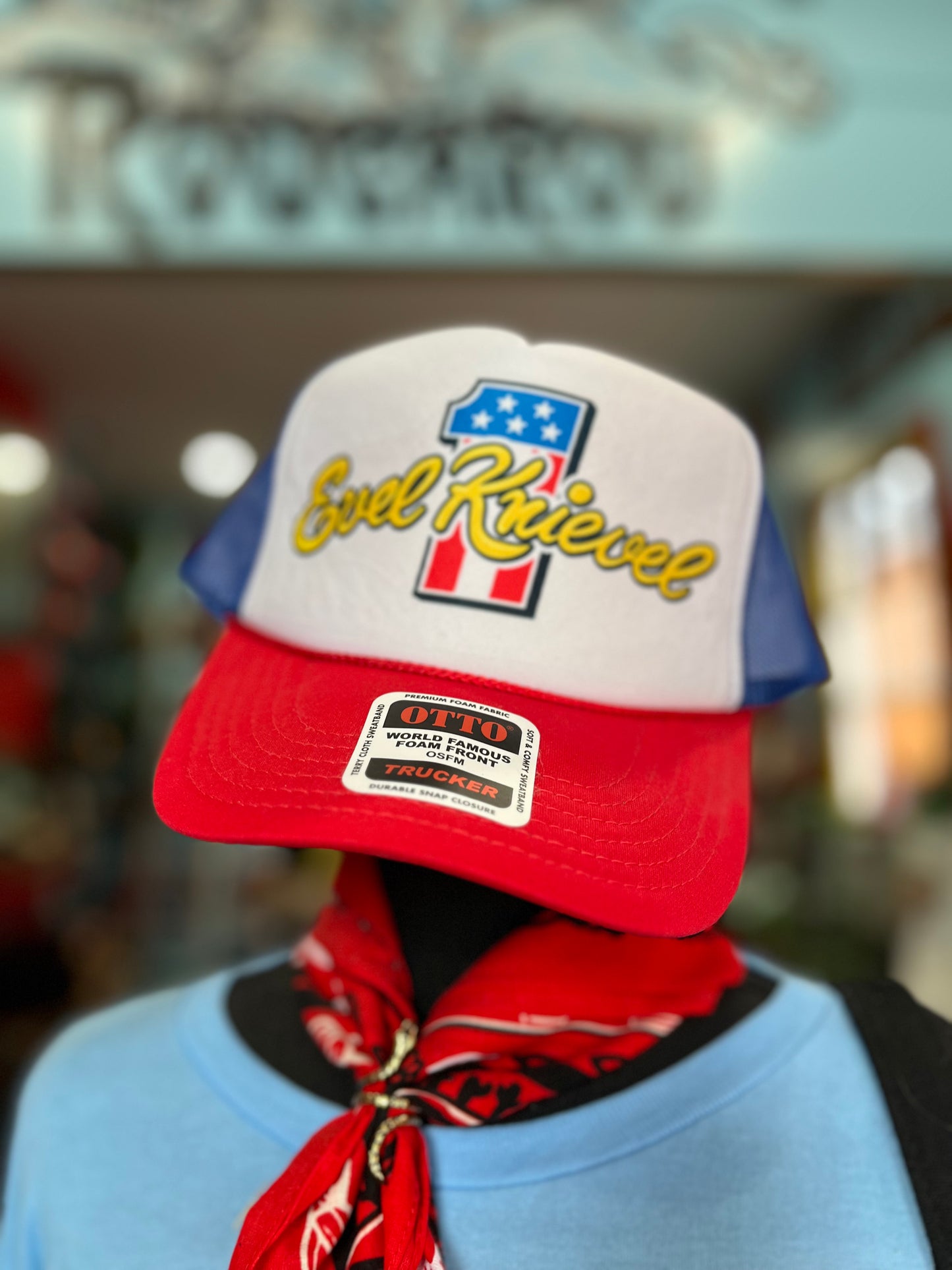 Evel Knievel Trucker Hat
