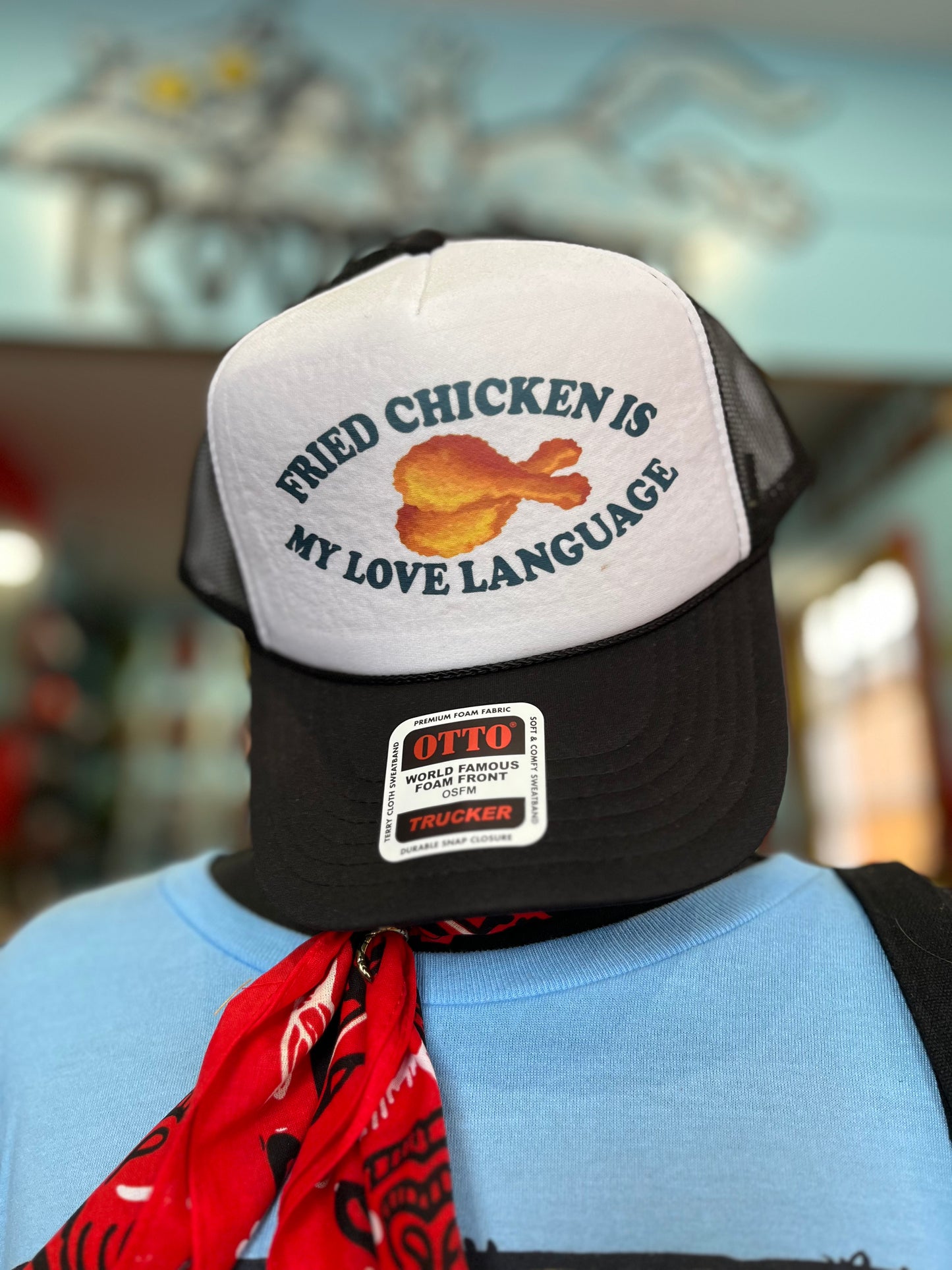 FRIED CHICKEN IS MY LOVE LANGUAGE Trucker Hat