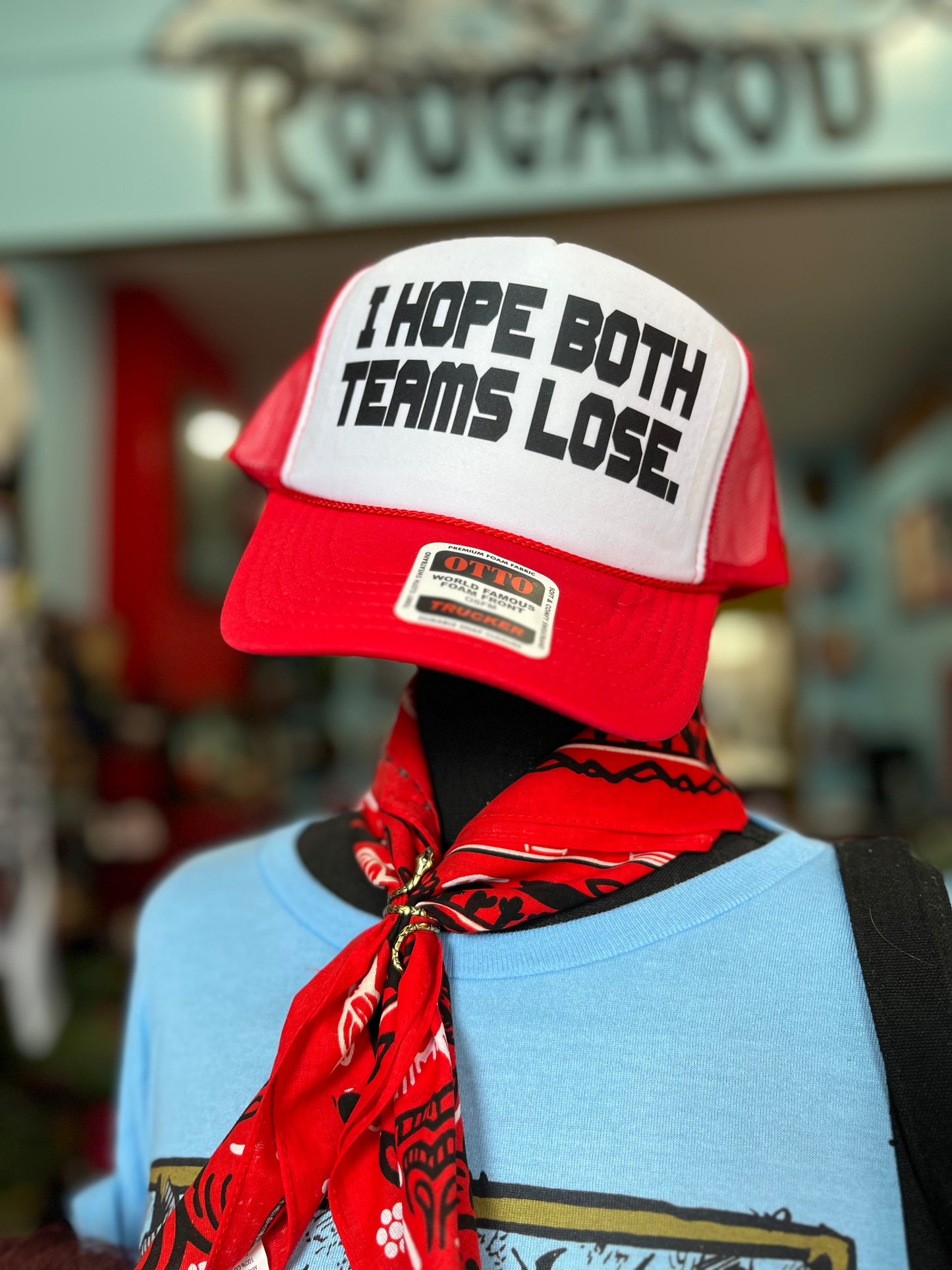 I Hope Both Teams Lose Trucker Hat