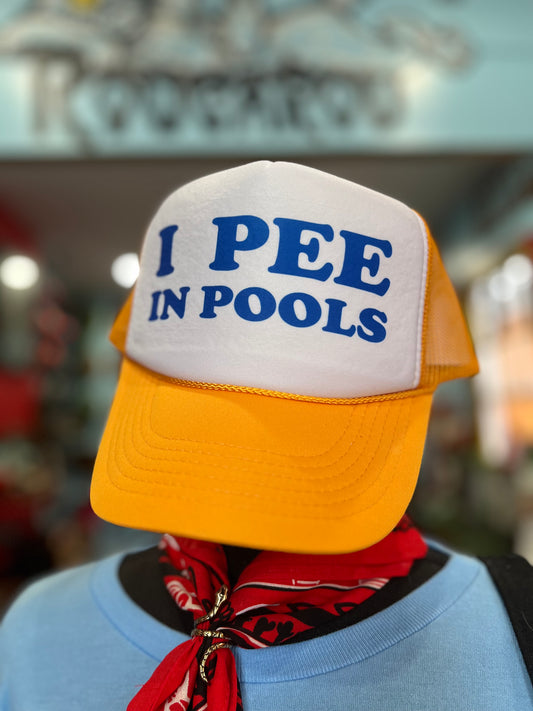 I Pee In Pools Trucker Hat