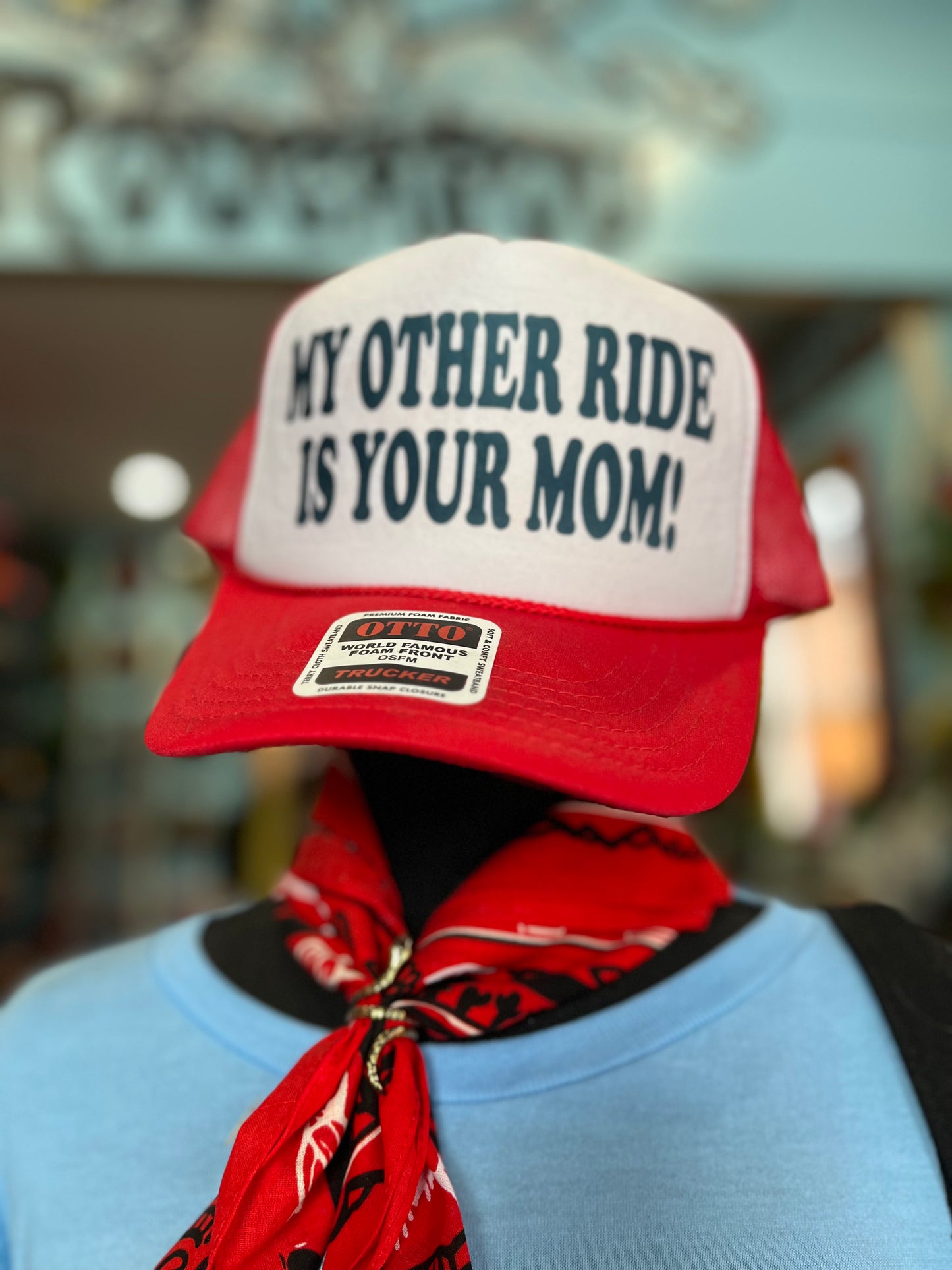 My Other Ride Is Your Mom Trucker Hat