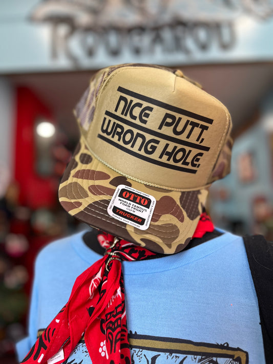 Nice Putt Wrong Hole Trucker Hat