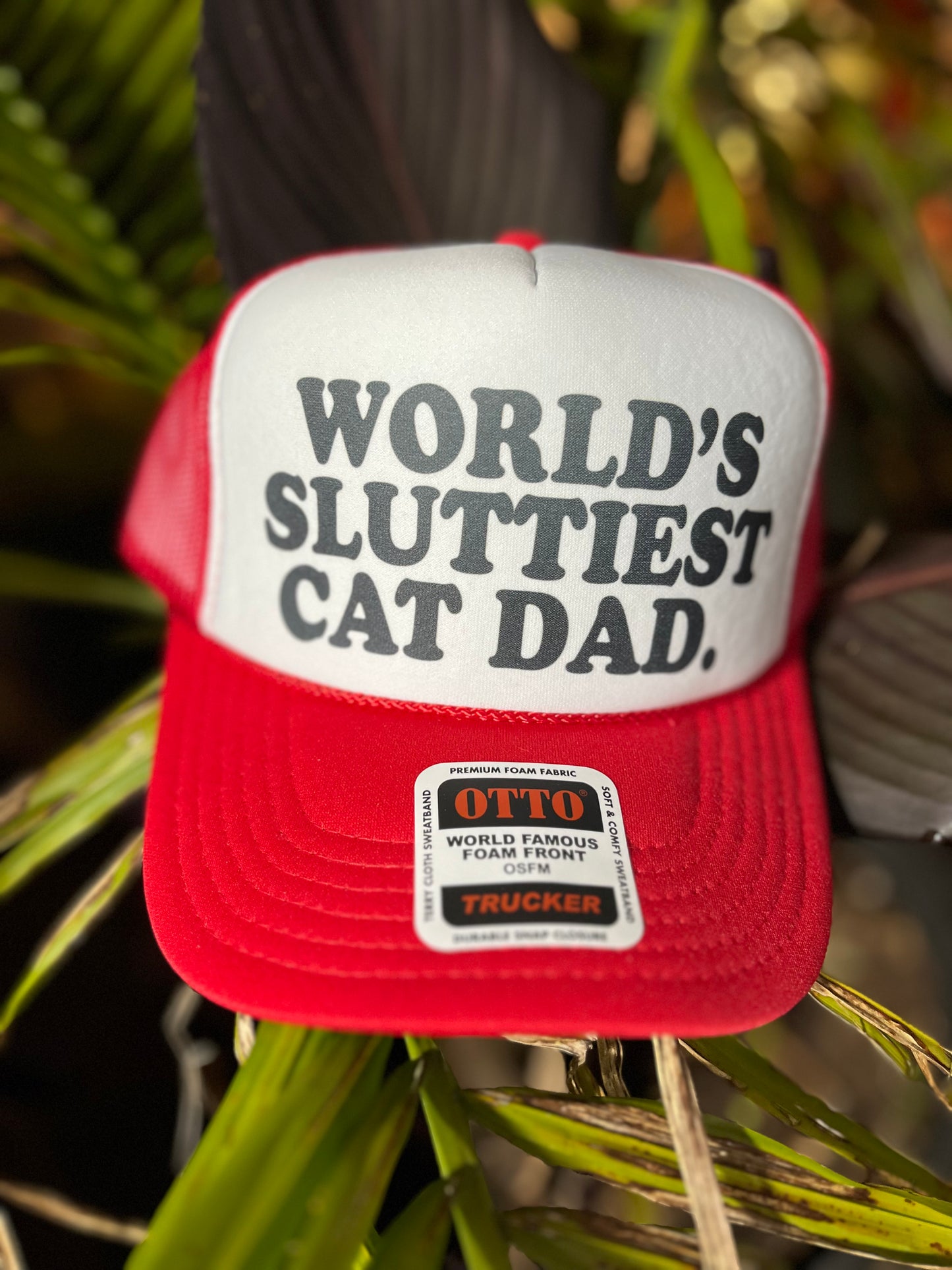 Worlds Sluttiest Cat Dad Trucker Hat